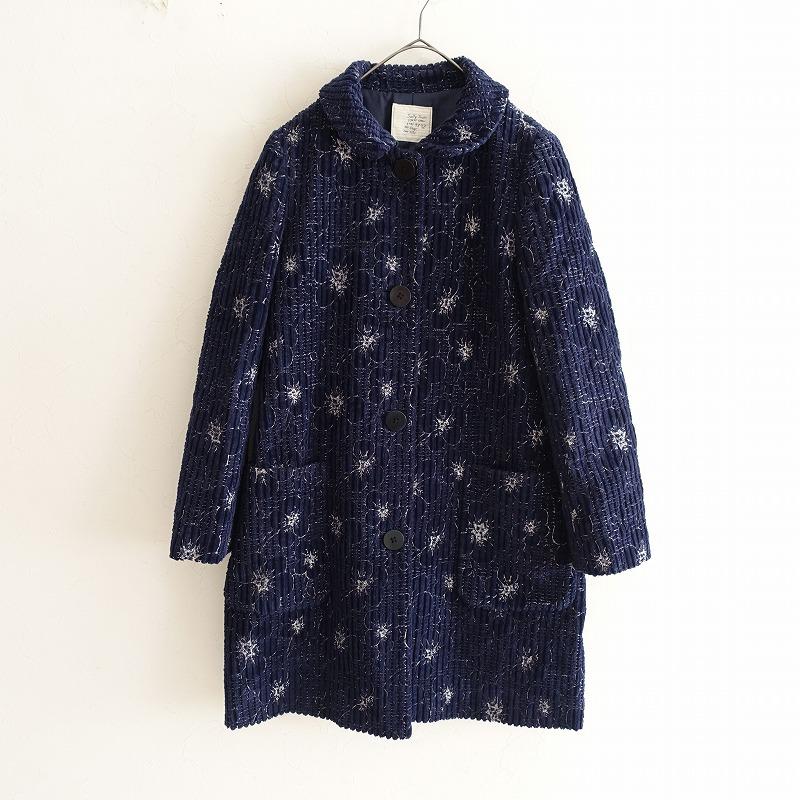 Sally Scott コート Sally Scott サリースコット *太コールコーデュロイ刺しゅう