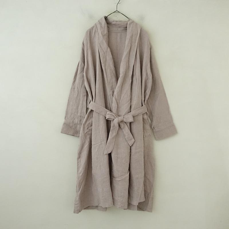 nest Robe（ネストローブ） *バックギャザーリネンラップコート