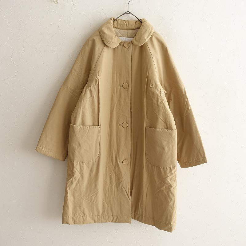 新品タグ付き bulle de savon 丸衿 ショート coat bulle de savon（ビュルデサボン） *Thermore中綿入り丸衿オーバー
