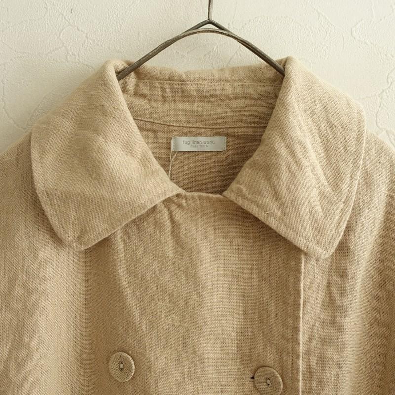 フォグリネンワーク fog linen work *リネンダブルブレストコート