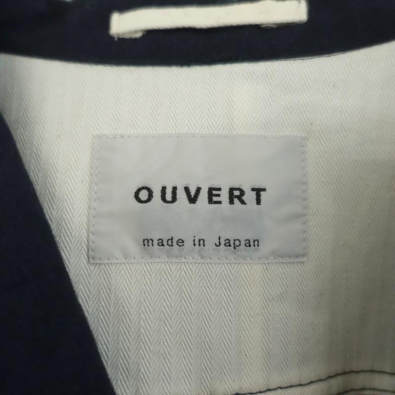 ウーヴェル OUVERT *和紙リネンビッグシルエットテーラードカラー 