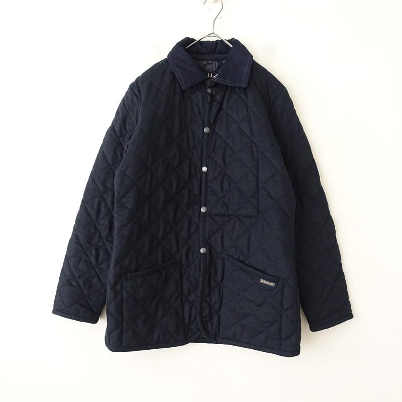 LAVENHAM（ラベンハム） *ウールフランネルキルティングコート*36