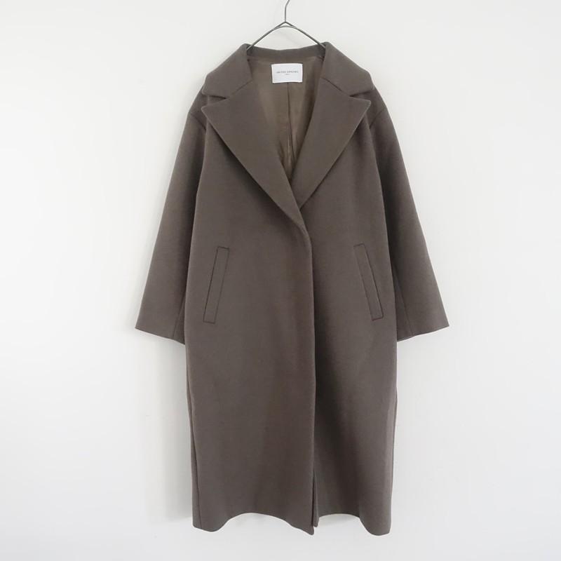 ユナイテッドアローズ　ダークグレー チェスターコート 定価4.6万】ユナイテッドアローズ UNITED ARROWS*メルトンチェスター