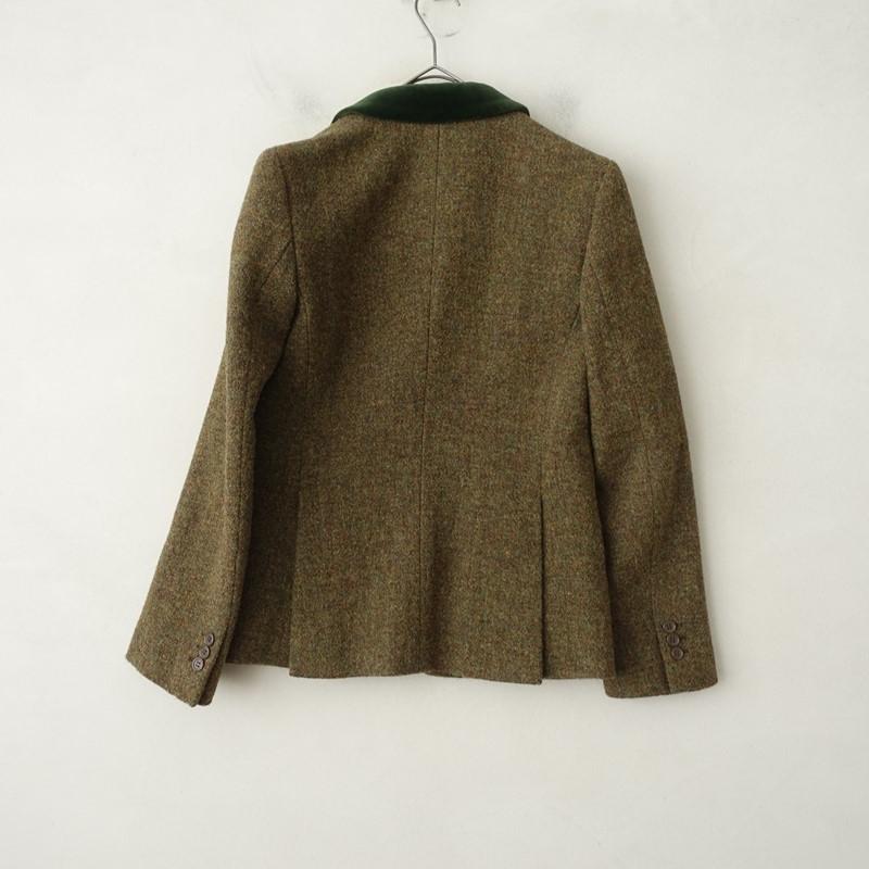 ポールスミス Paul Smith Women *Harris Tweed ベルベット上衿