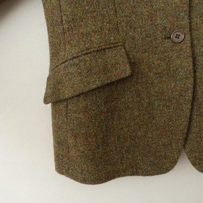 【Paul Smith】×【Harris Tweed】コート ポールスミス Paul Smith Women *Harris Tweed ベルベット上衿
