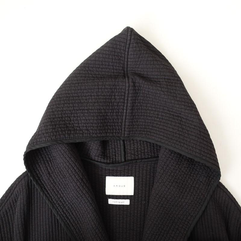 アギュー ARGUE *KENDO FOODIE COAT*Fコットン中綿入りストライプ