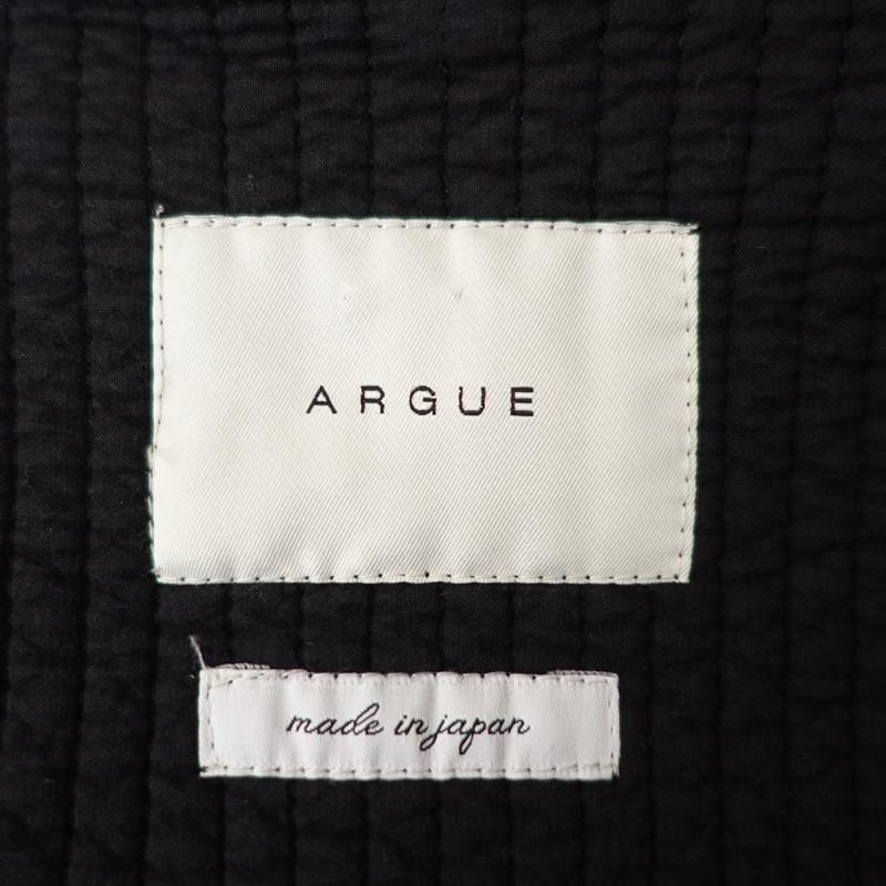 アギュー ARGUE *KENDO FOODIE COAT*Fコットン中綿入りストライプ