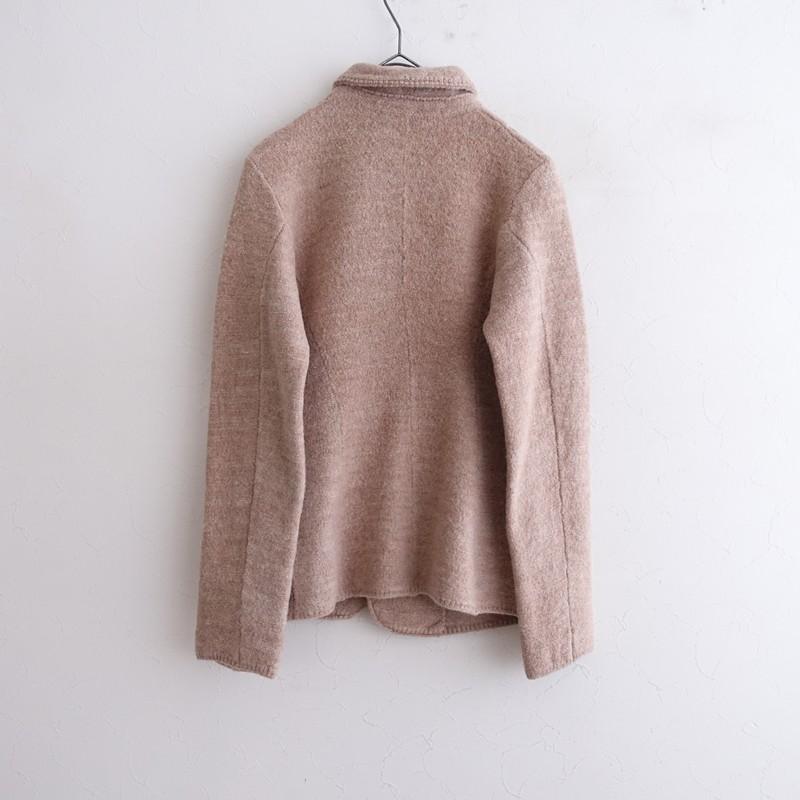 45R(フォーティーファイブアール)ボーダーカーディガン＊2＊美品 45R（フォーティファイブアール） *ウールアルパカニットジャケット*2