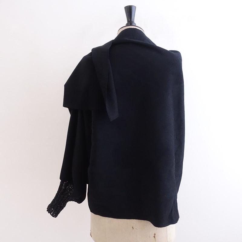 DOUBLE MAISON 　ケープコート ドゥーブルメゾン DOUBLE MAISON *emic:eticモンパルナスケープ片袖