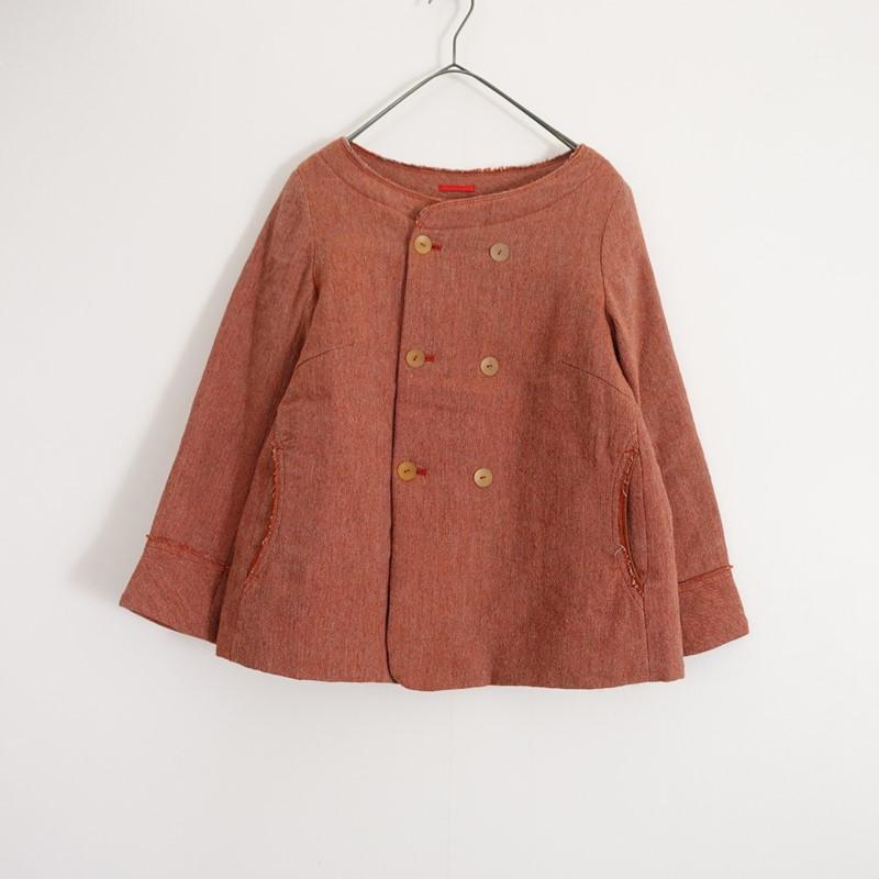 パラスパレス Pal'las Palace *リネンウールツイル中綿ダブルブレスト