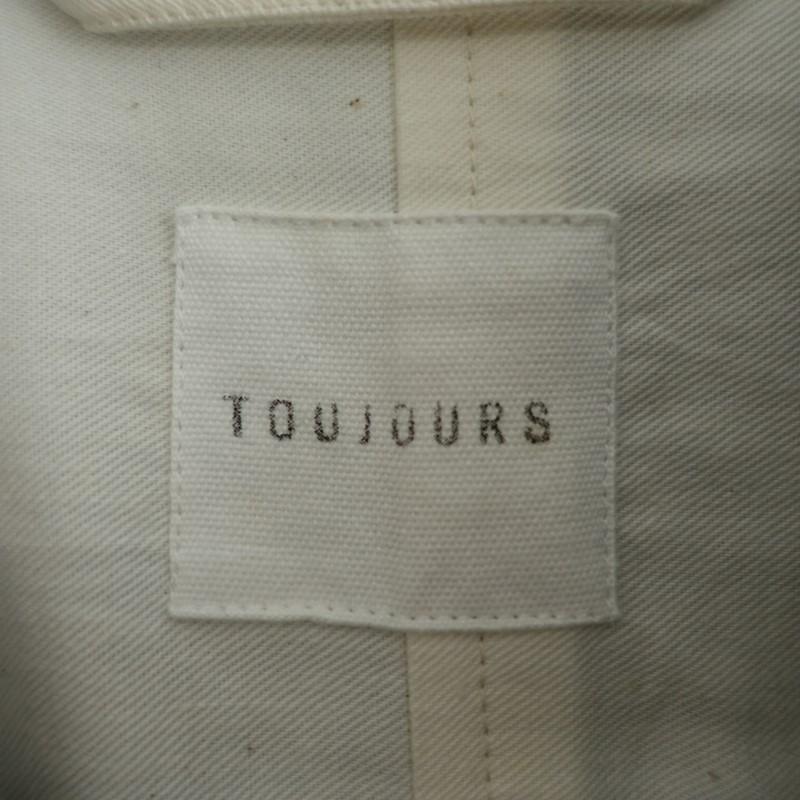 TOUJOURS（トゥジュー） *ウールツイードオーバーサイズステンカラー 