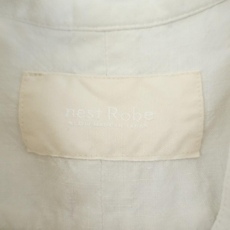 nest Robe（ネストローブ） *リネンスタンドカラーシャツジャケット*F