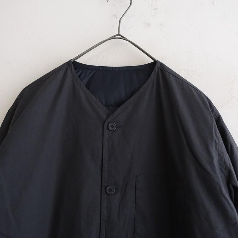ゴーシュ 【定価7.5万】ゴーシュ *ブロードノーカラーダウンシャツ