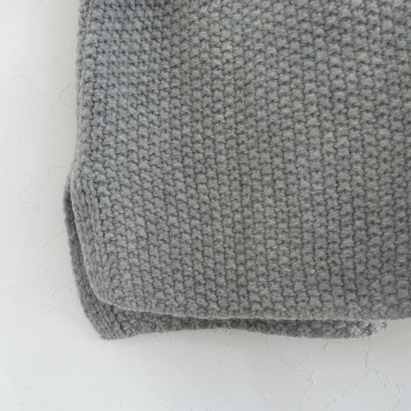 ICHI（イチ） *カノコ編みニットポケットコートロングカーディガン