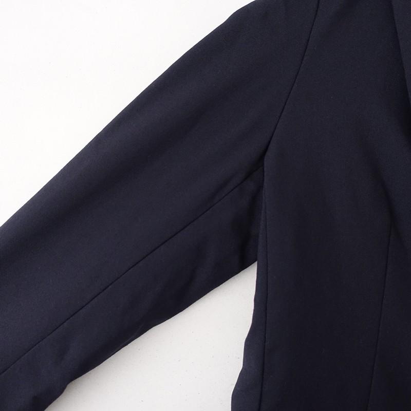 IENA（イエナ） *ウールダブルブレストジャケット*34ネイビーピークド