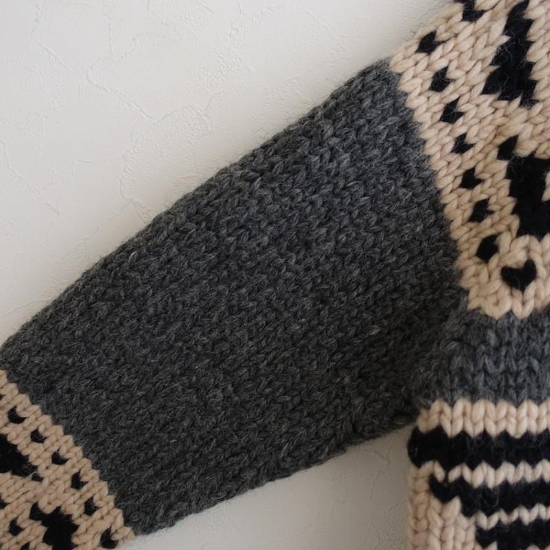 KANATA（カナタ） *ウールカウチンニットダブルイーグルカーディガン