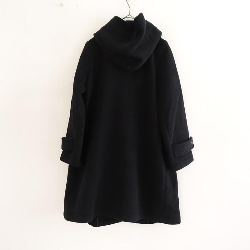 ⭐︎杏さま専用 mizuiro ind ミズイロインド ダッフルコート グレー ミズイロインド mizuiro-ind *ウールAラインダッフルコート*ブラック