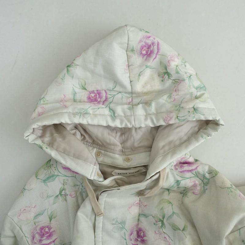 【未使用/2025AW/定価9.4万】ネイティブヴィレッジ NATIVE VILLAGE*キルトブルゾンa silent poem*Fフード付(jk2-2604-309)【41E62】の画像