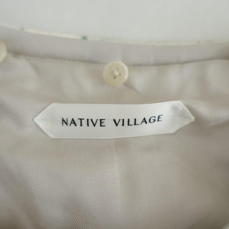 【未使用/2025AW/定価9.4万】ネイティブヴィレッジ NATIVE VILLAGE*キルトブルゾンa silent poem*Fフード付(jk2-2604-309)【41E62】の画像