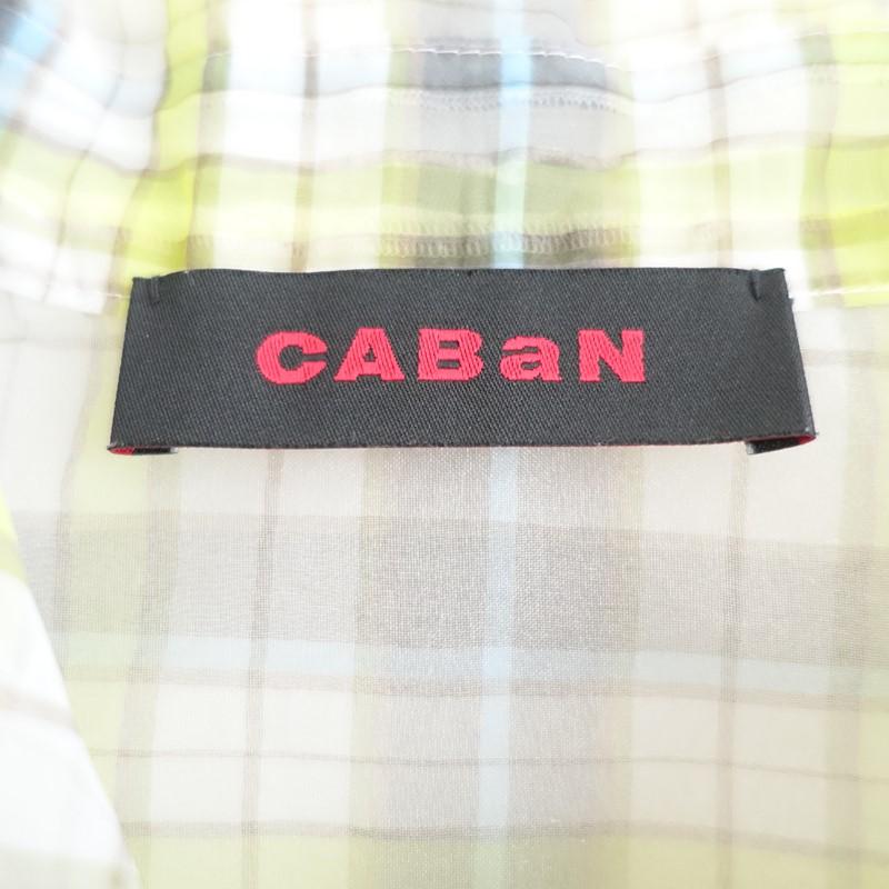 定価6.9万】キャバン Caban *ナイロンオーガンジーチェックプリント 