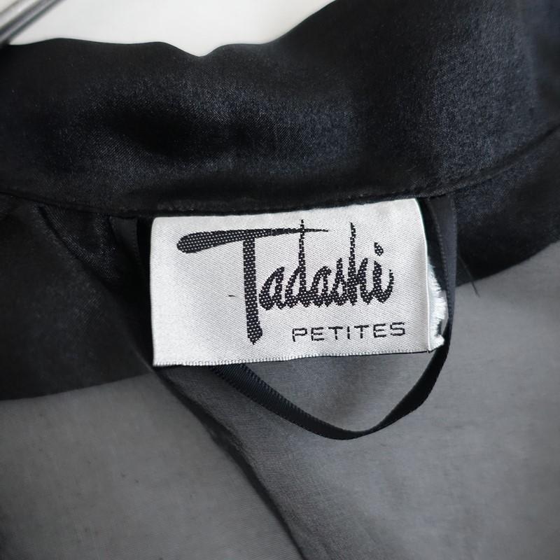 タダシショージ TADASHI SHOJI PETITE *オーガンジーシースルーロング
