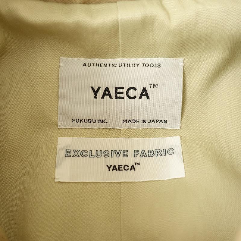 YAECA（ヤエカ） *68501 ステンカラーコート*Mコットン綿ベージュ 