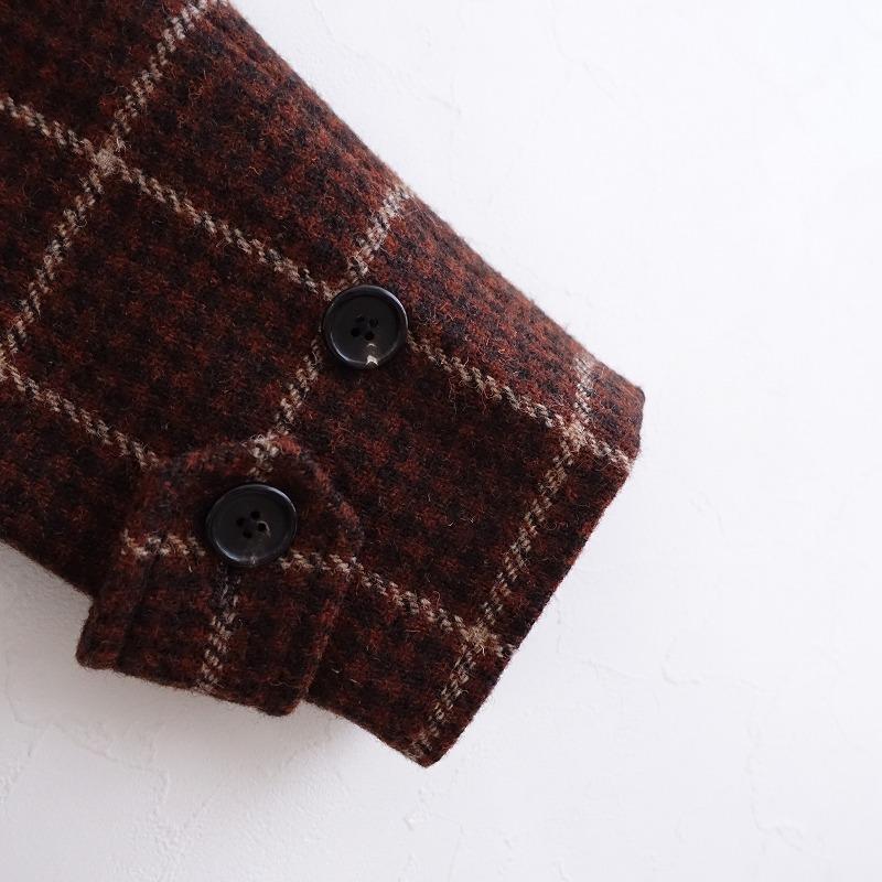 //【定価13.2万】マーガレットハウエル×ハリスツイード MARGARET HOWELL×Harris Tweed *チェックコート*2(jk25-2401-80)【72A42】｜drop-kaitori｜04