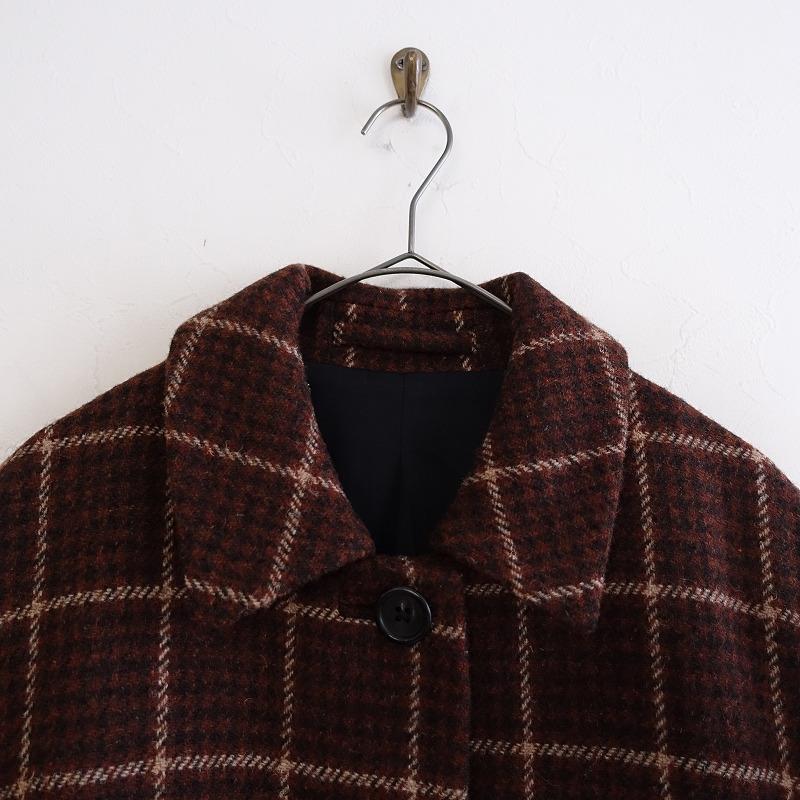 //【定価13.2万】マーガレットハウエル×ハリスツイード MARGARET HOWELL×Harris Tweed *チェックコート*2(jk25-2401-80)【72A42】｜drop-kaitori｜05