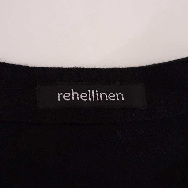 rehellinen レヘッリネン リネン ノーカラージャケット rehellinen レヘッリネン リネン ノーカラージャケット
