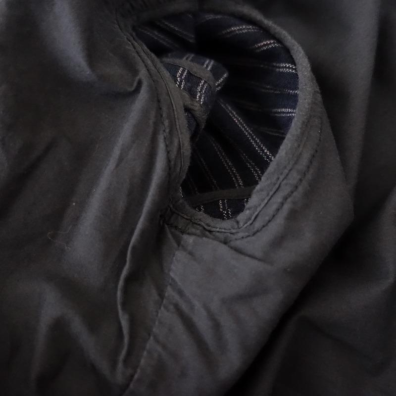 dosa ドーサ *wrap coat*1リネンコットン麻綿ネイビー×ホワイト紺白 