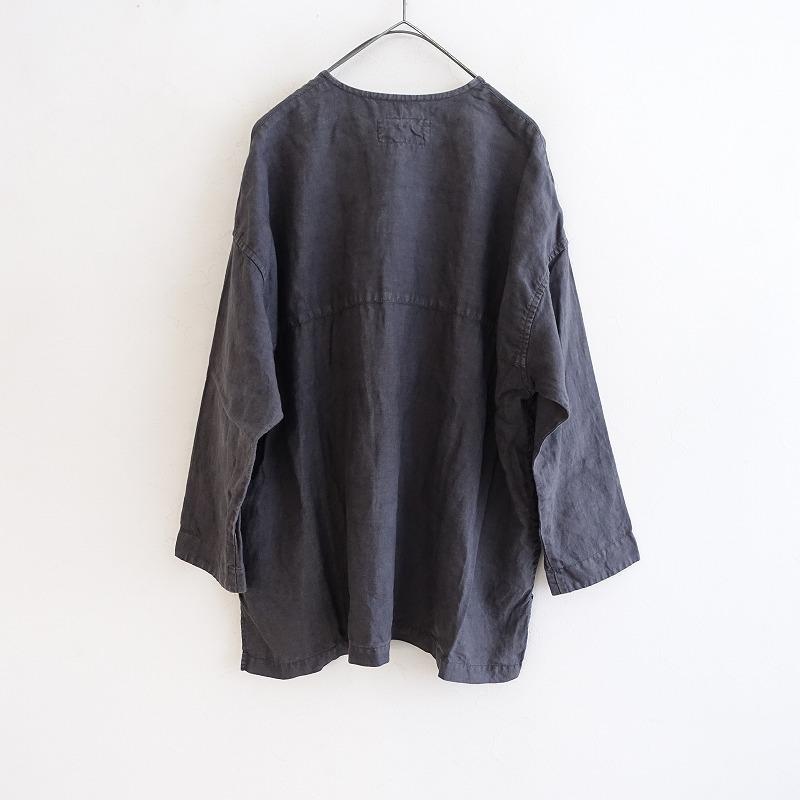 nest Robe 【定価2万】ネストローブ *硫化染めリネンシャツ nest Robe 【定価2万】ネストローブ *硫化染めリネンシャツ