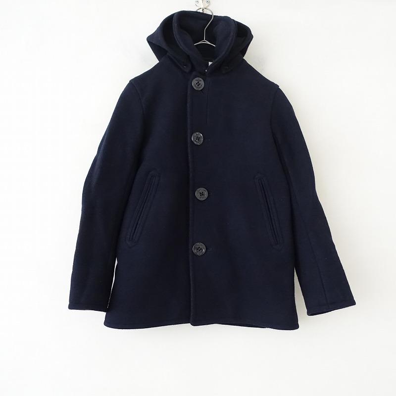 ORCIVAL✨️メルトンウール ジャケットコート ORCIVAL（オーシバル） *フード付きメルトンシングルピーコート*0毛