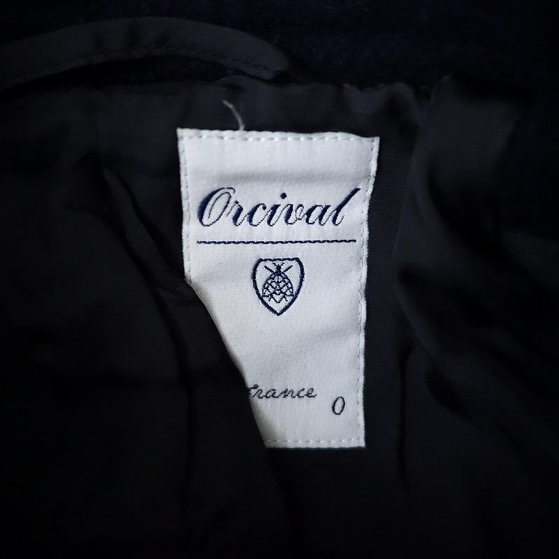 ORCIVAL（オーシバル） *フード付きメルトンシングルピーコート*0毛