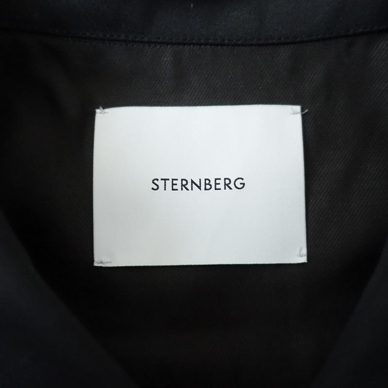 スタンバーグ　バックプリーツシャツジャケット　ブラック　L STERNBERG 【メンズ/美品/定価3.3万】スタンバーグ *バック