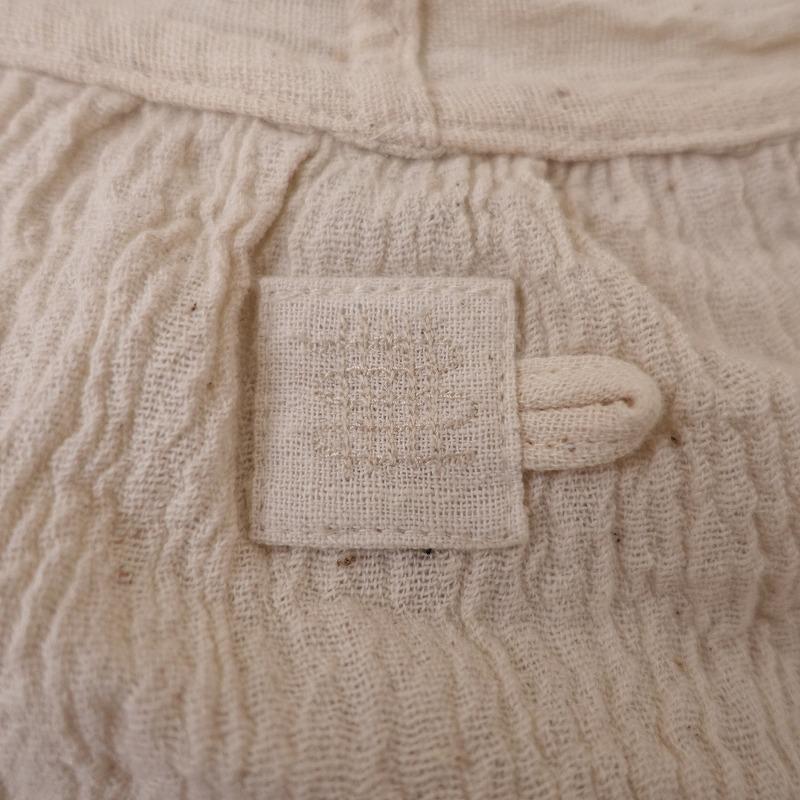美品】キヤリコ CALICO *カディガウンジャケットローブ*コットン生成り 