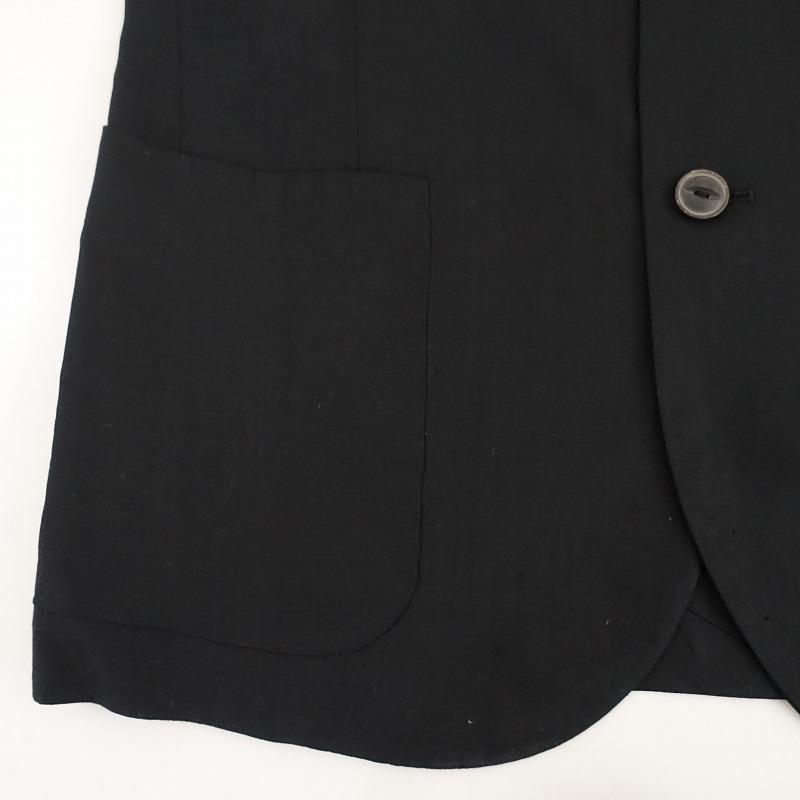 美品 ARTS&SCIENCE 製品染め ブラックリネン テーラードジャケット 美品 ARTS&SCIENCE 製品染め ブラックリネン テーラード