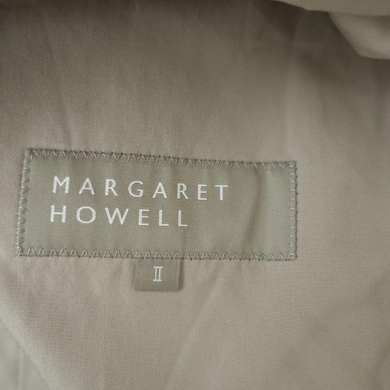 マーガレットハウエル テーラードジャケット 麻100% リネン グレー Mサイズ 中古・古着通販】MARGARET HOWELL (マーガレットハウエル