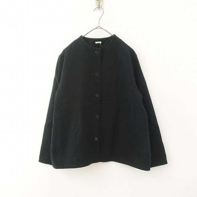 apuntob（アプントビー） *コットンリネンジャケット*XS綿麻ブラック黒