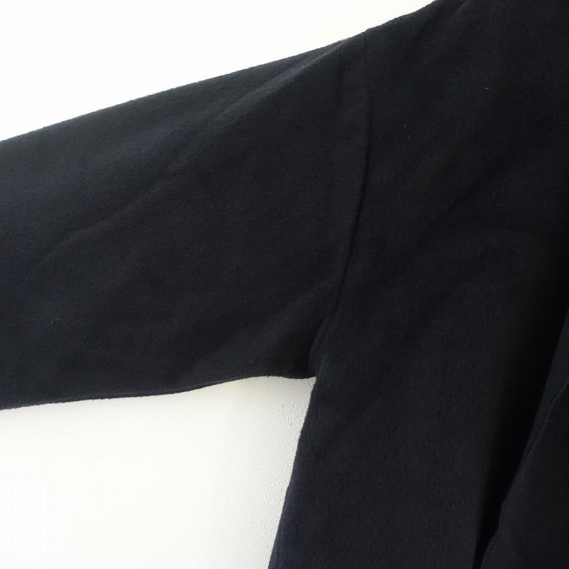evam eva（エヴァムエヴァ） *angora robe coat アンゴラローブコート*2ブラック黒ロング羽織アウター上着(jk25 ...
