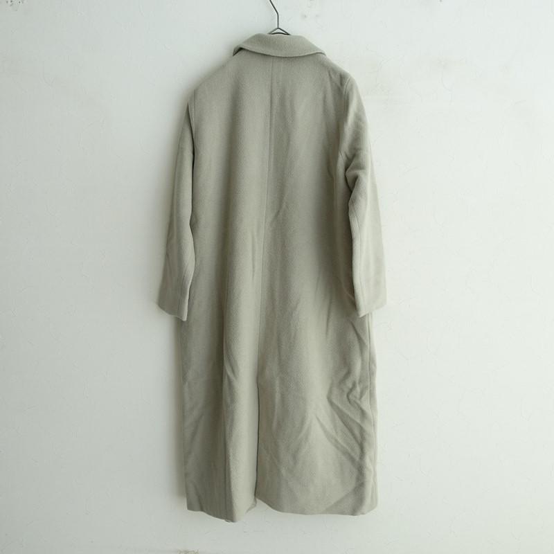 evam eva（エヴァムエヴァ） 【定価7.7万】エヴァムエヴァ *wool angora robe coat ロング羽織コート*1グレー ...