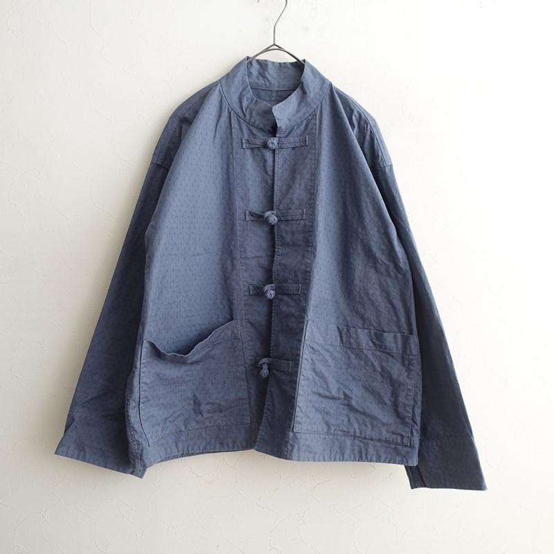 TOUJOURS トゥジュー　コットン　ジャケット　羽織り TOUJOURS（トゥジュー） *ストレッチコットンチャイナジャケット*2綿