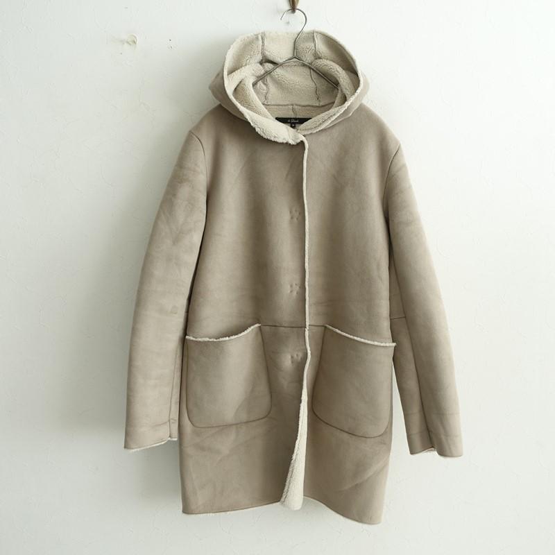 LE GLAZIK（ルグラジック） *FAKE MOUTON COAT フード付きフェイク 
