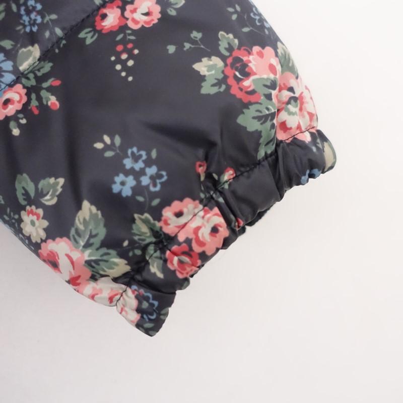 キャスキッドソン Cath Kidston *フード付きリバーシブルダウンコート