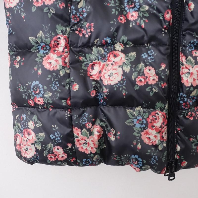 キャスキッドソン Cath Kidston *フード付きリバーシブルダウンコート