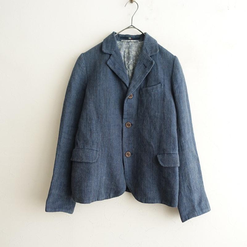 45R リネン コットン ヘリンボーン サマー ジャケット 45rpm 45R リネン コットン ヘリンボーン サマー ジャケット 45rpm