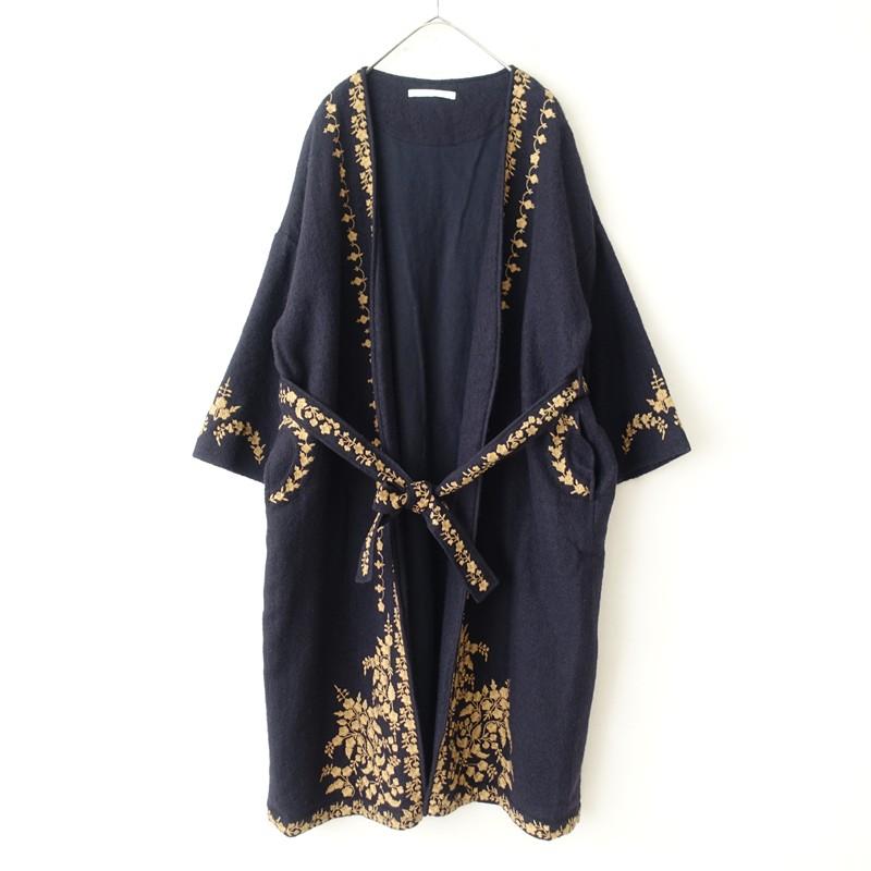 NE QUITTEZ PAS!（ヌキテパ） ne Quittez pas *ウール刺しゅうローブ