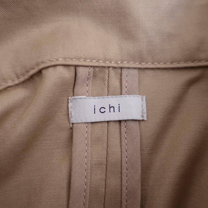 ICHI（イチ） *トレンチコート*綿コットン混ベージュダブルボタン 