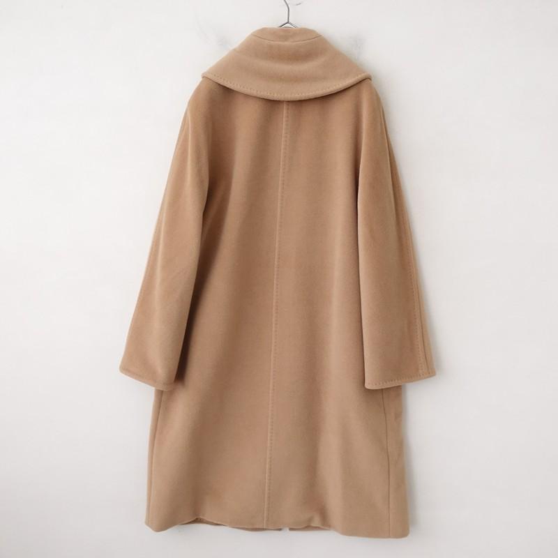 マックスマーラ MaxMara *カシミヤ混コート*44毛ウール混キャメル