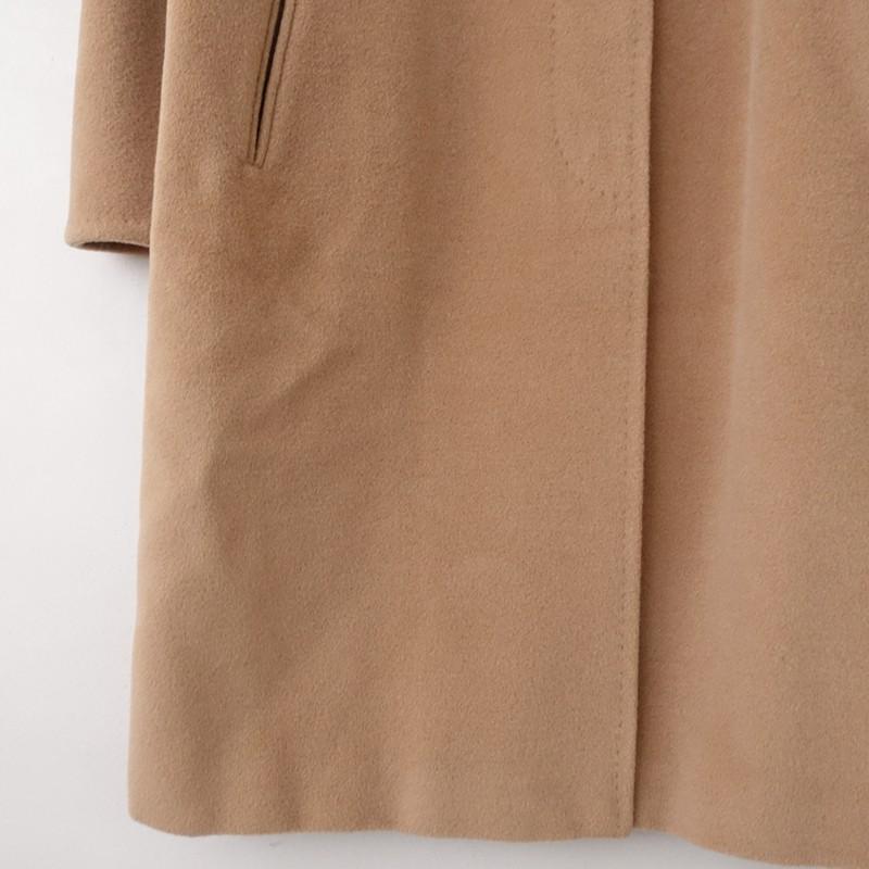 マックスマーラ、キャメル色 ウール混合 ロングコート マックスマーラ MaxMara *カシミヤ混コート*44毛ウール混キャメル