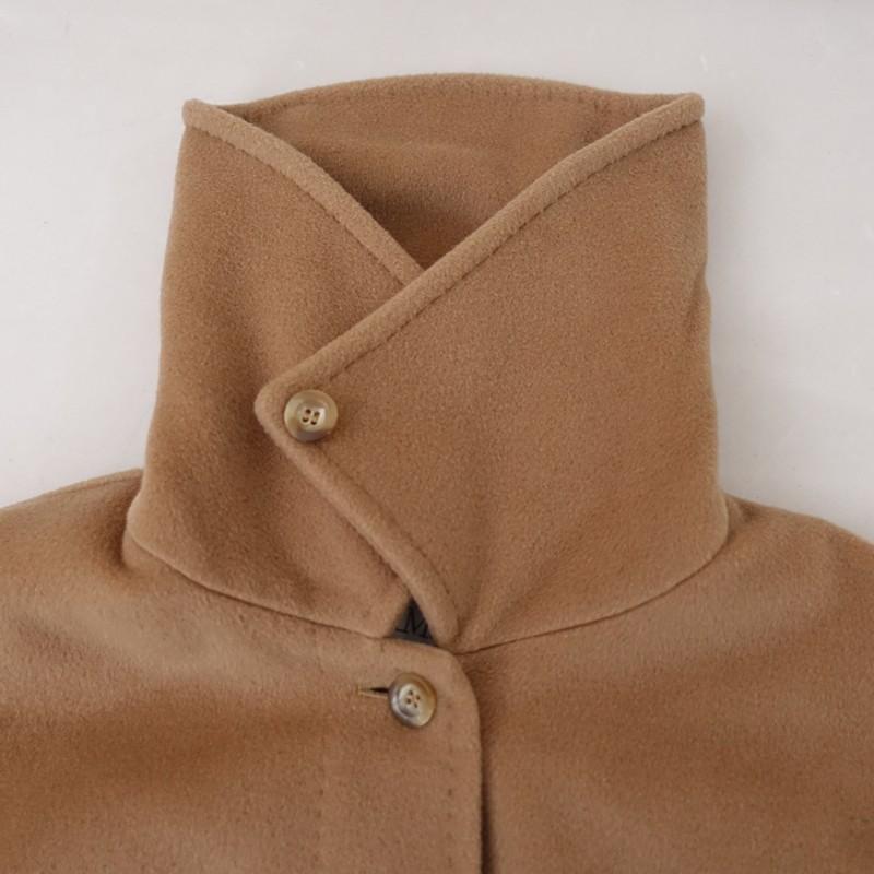 マックスマーラ MaxMara *カシミヤ混コート*44毛ウール混キャメル